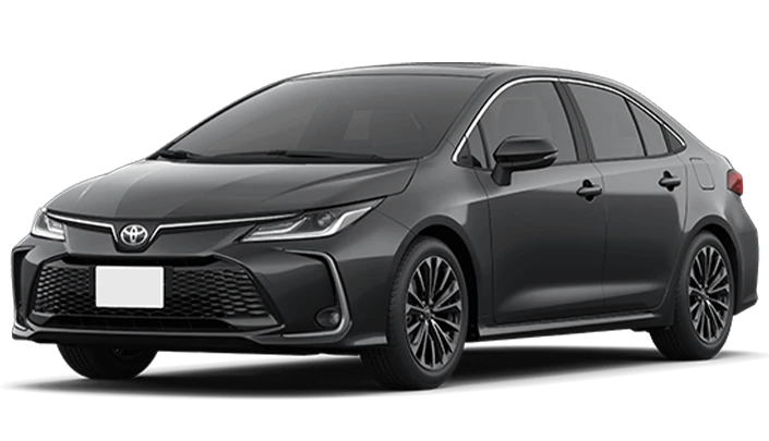 Carro modelo Corolla da Toyota Versa Preto