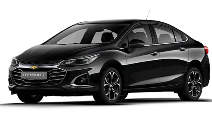 Carro modelo Cruze da Chevrolet Versa Preto